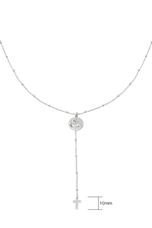 Ketting Religious Coin Zilver Stainless Steel h5 Afbeelding7